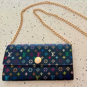 Louis Vuitton Takashi Murakami Monogram Chain Wallet Shoulder/Crossbody